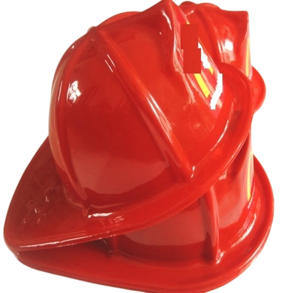Kids Firefighter Hat | Fire Chief Helmet for Children | Fireman Costume Accessory | Fire Fighter Hard Plastic Hat | Deluxe Rigid Party Helmet