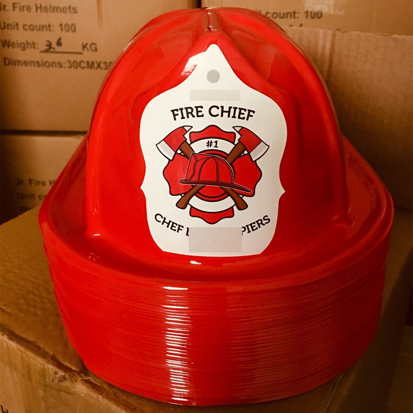 2025 Childrens Size Fire Chief Hats
