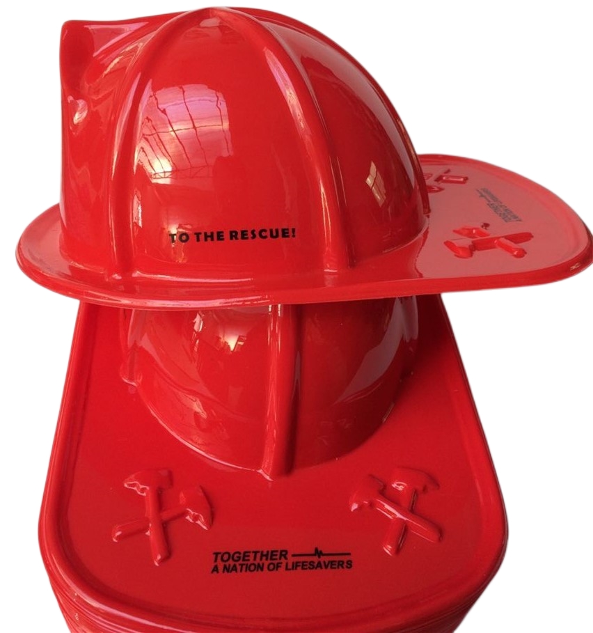 Custom Imprinted Plastic Fire Chief Hats